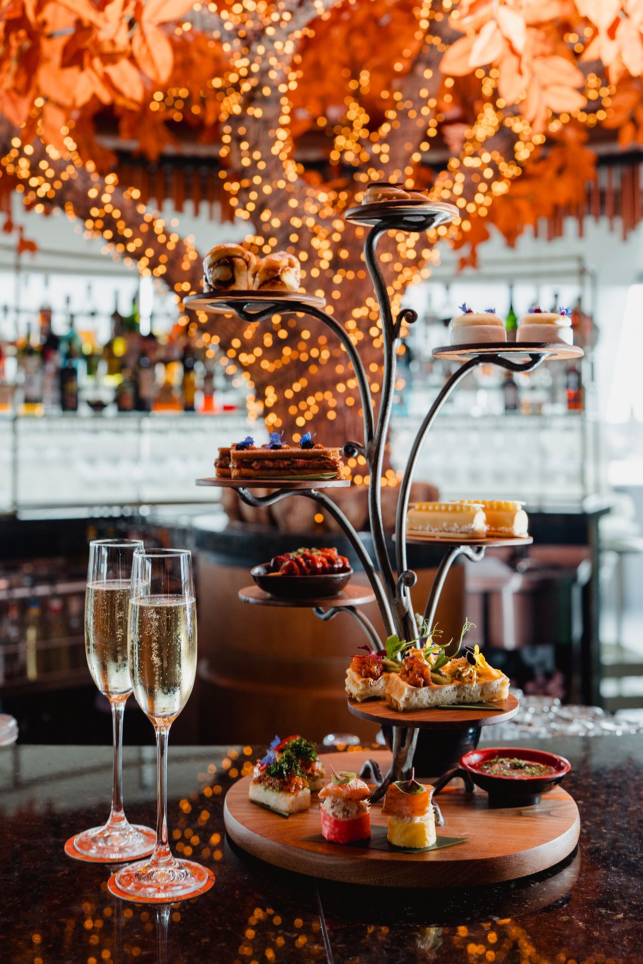 SUSHISAMBA-Edinburgh-afternoon tea presentation