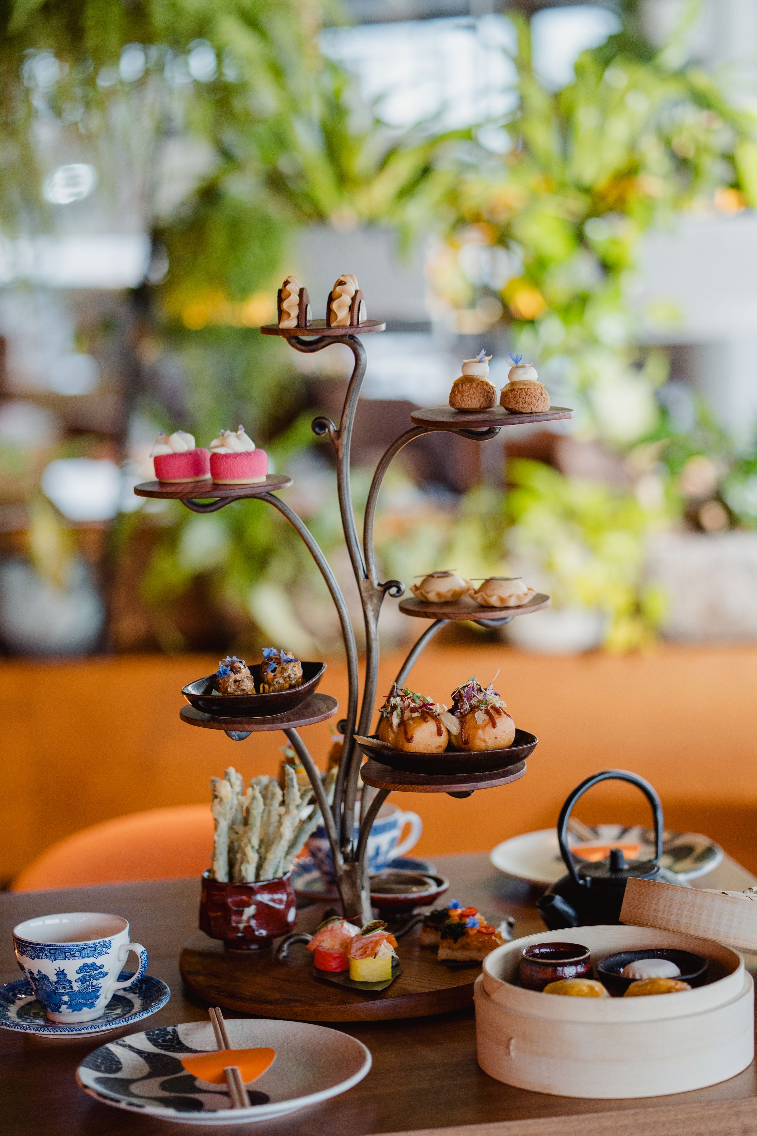SUSHISAMBA Edinburgh Afternoon Tea presentation